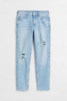 H & M - Girlfriend Regular Jeans - Blue