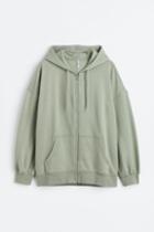 H & M - H & M+ Oversized Hooded Jacket - Green