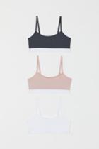 H & M - 3-pack Jersey Tops - Pink