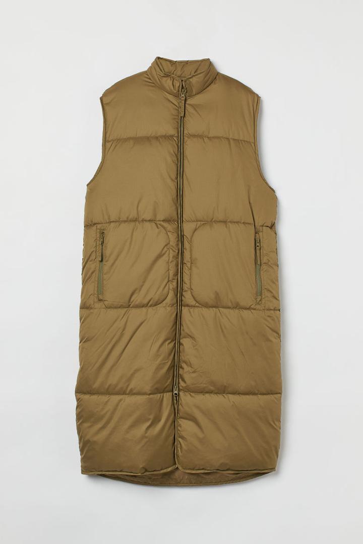 H & M - Quilted Vest - Green