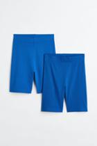 H & M - 2-pack Bike Shorts - Blue