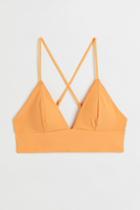 H & M - Padded Bikini Top - Orange