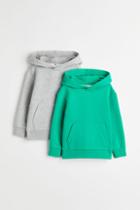 H & M - 2-pack Hoodies - Green