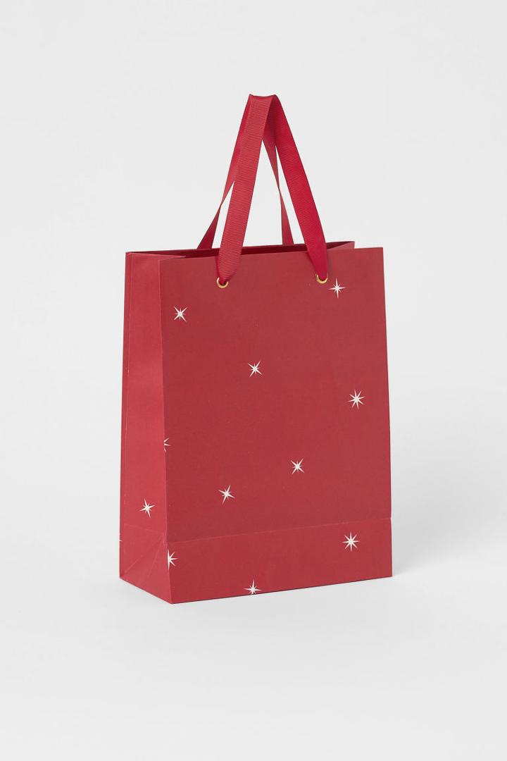 H & M - Small Gift Bag - Red