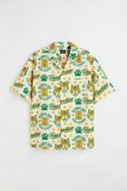 H & M - Relaxed Fit Resort Shirt - Yellow
