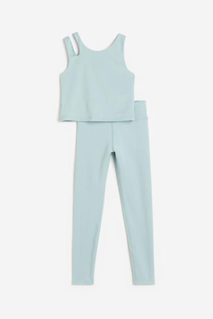 H & M - 2-piece Drymove&trade; Sports Set - Turquoise
