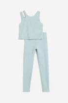 H & M - 2-piece Drymove&trade; Sports Set - Turquoise