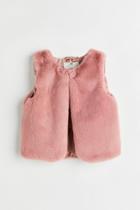 H & M - Fluffy Vest - Pink