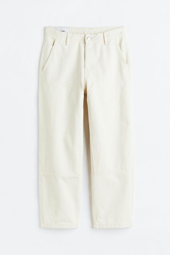 H & M - Loose Jeans - Beige