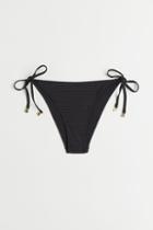 H & M - Tie Bikini Bottoms - Black