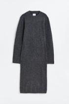 H & M - Knit Bodycon Dress - Gray
