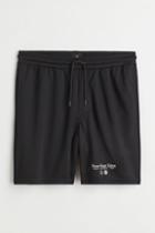 H & M - Relaxed Fit Mesh Shorts - Black