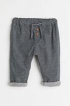 H & M - Fully Lined Corduroy Pants - Gray