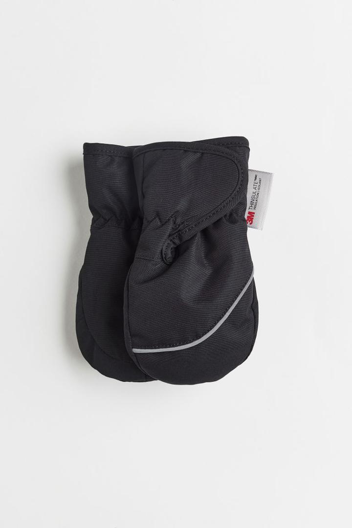 H & M - Water-repellent Mittens - Black
