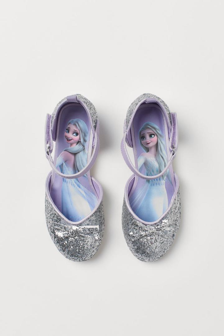 H & M - Glittery Shoes - Silver