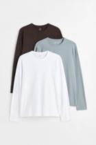 H & M - 3-pack Slim Fit Jersey Shirts - White