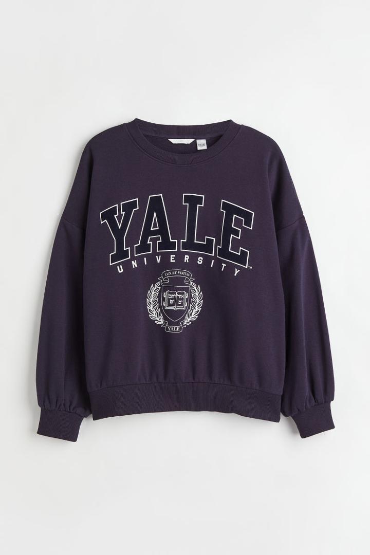H & M - H & M+ Sweatshirt With Motif - Blue