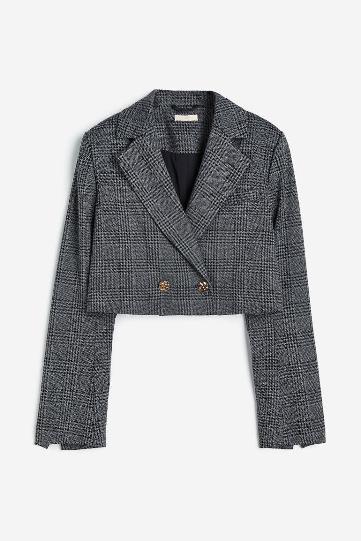 H & M - Crop Jacket - Gray