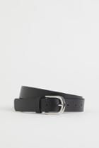 H & M - Leather Belt - Black