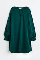 H & M - Satin Dress - Green