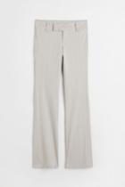 H & M - Low Waist Flared Pants - Brown