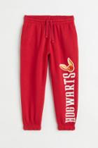 H & M - Printed Joggers - Red