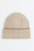 H & M - Rib-knit Hat - Brown