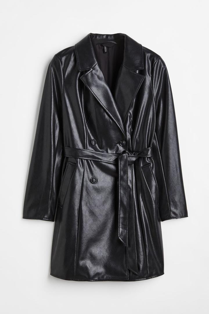 H & M - H & M+ Trench Coat - Black