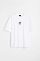 H & M - Relaxed Fit T-shirt - White
