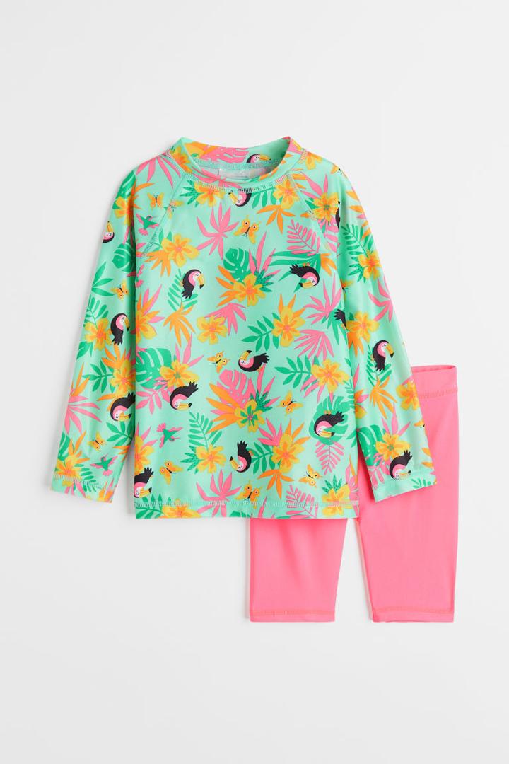 H & M - Swim Set Upf 50 - Green