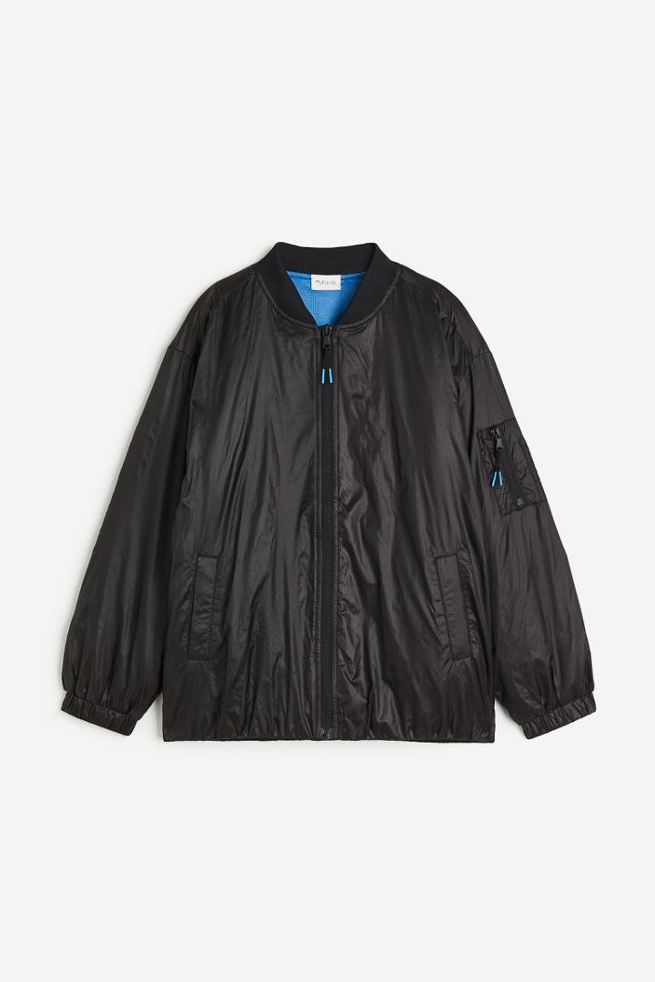 H & M - Water-repellent Bomber Jacket - Black