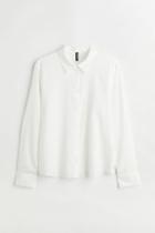 H & M - H & M+ Cotton Shirt - White