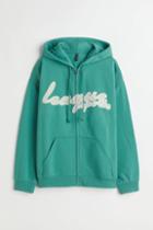 H & M - Oversized Hooded Jacket - Green