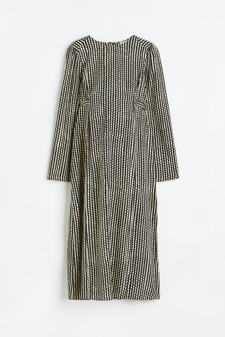 H & M - Mama Tie-belt Dress - Black
