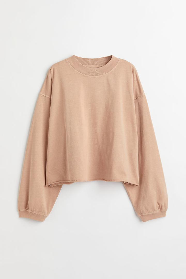 H & M - Cotton Jersey Top - Orange