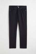 H & M - Slim Fit Cotton Twill Pants - Blue