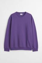 H & M - Relaxed Fit Sweatshirt - Purple