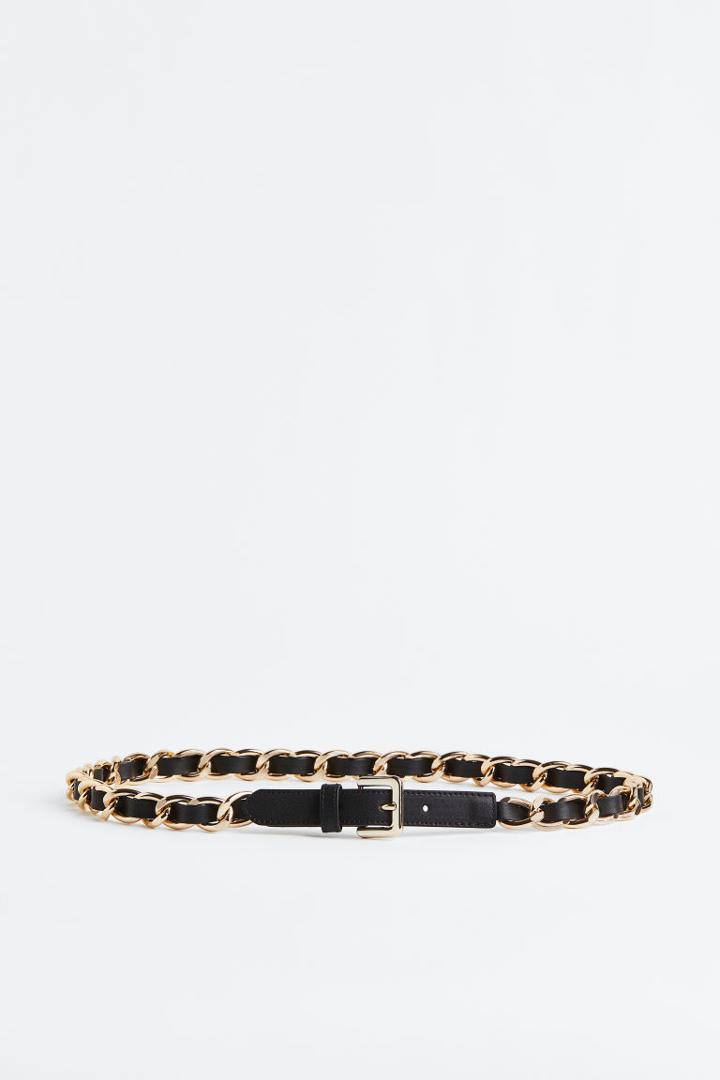 H & M - Chain Belt - Black