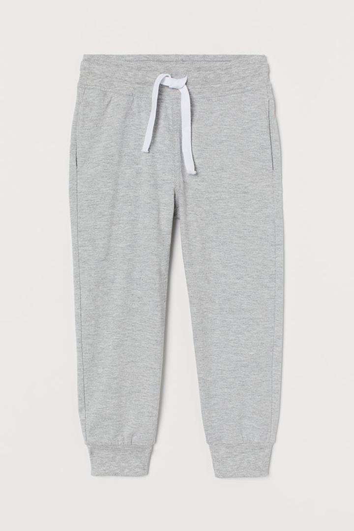 H & M - Jersey Joggers - Gray