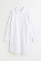 H & M - Oversized Oxford Shirt - White