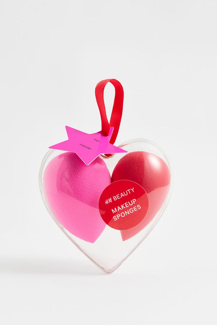 H & M - 2-pack Makeup Sponges - Red