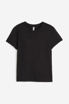 H & M - Fitted T-shirt - Black