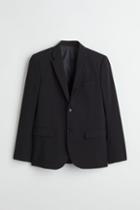 H & M - Skinny Fit Jacket - Black