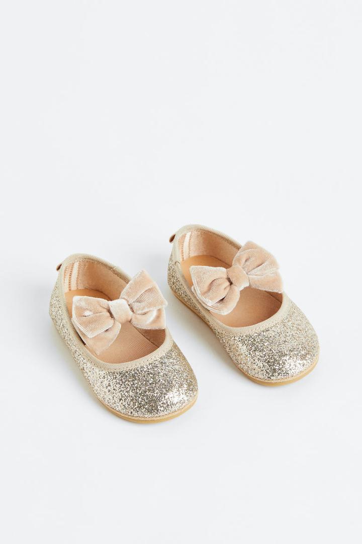 H & M - Ballet Flats - Gold