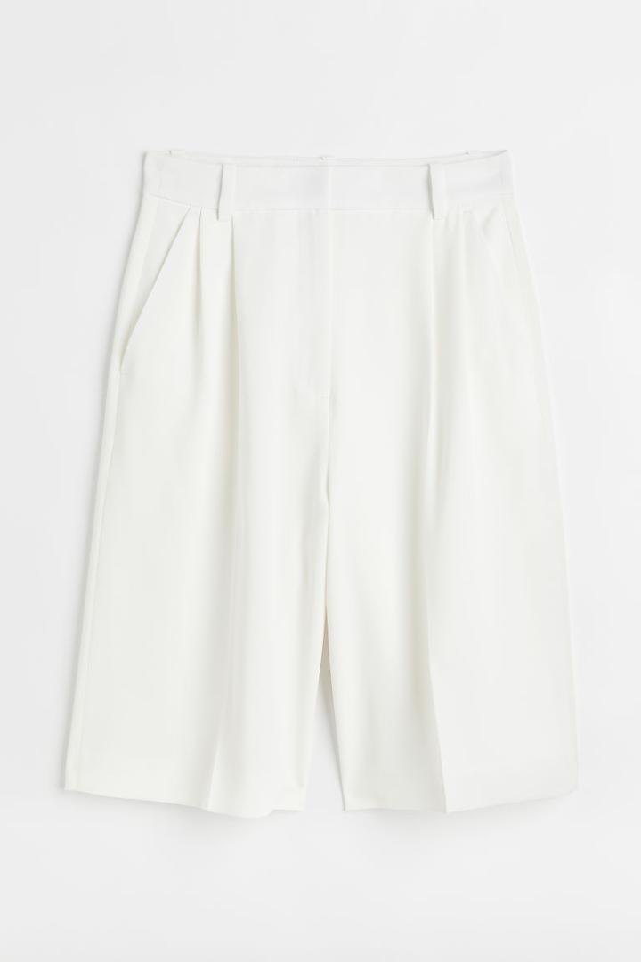 H & M - Bermuda Shorts - White
