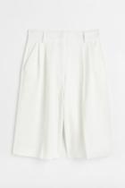H & M - Bermuda Shorts - White