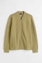 H & M - Cardigan With Zip - Yellow