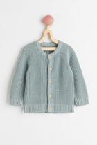 H & M - Rib-knit Cardigan - Turquoise