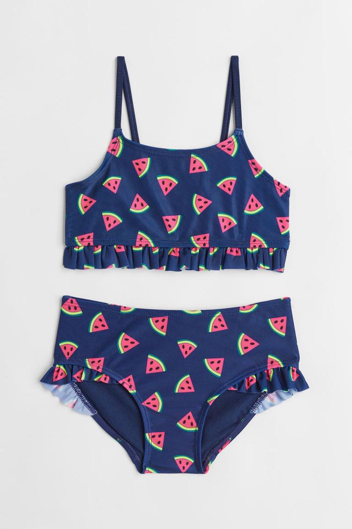 H & M - Flounced Bikini - Blue