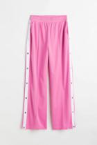 H & M - Wide Track Pants - Pink